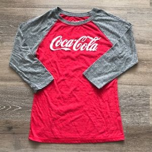 Vintage Style Coca Cola 3/4 Sleeve Tee